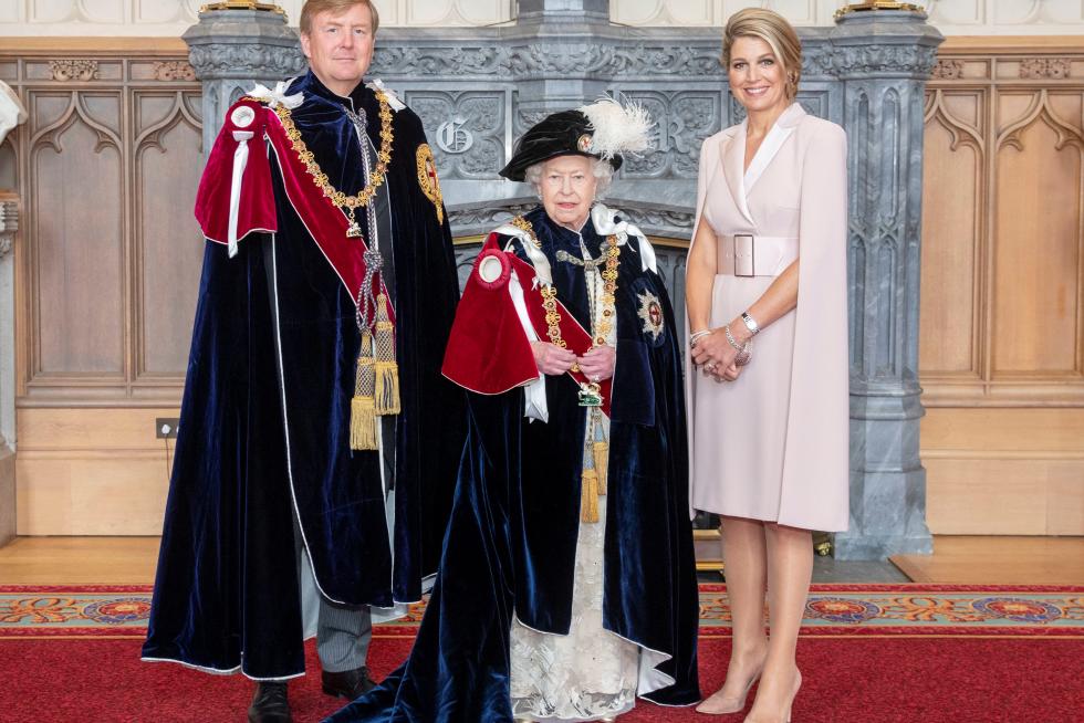 El rey de Holanda también ha sido imbestido caballero de la Orden de la Jarretera junto al rey Felipe VI de España.