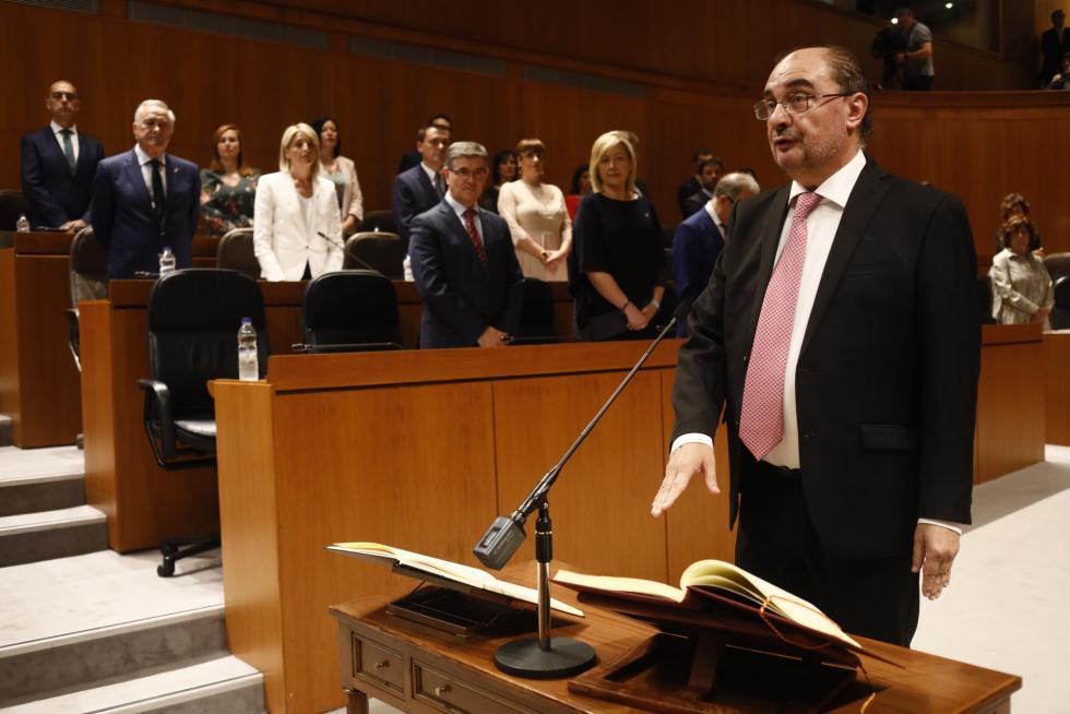 Imágenes de la sesión constitutiva del parlamento autonómico, la primera de la X legislatura