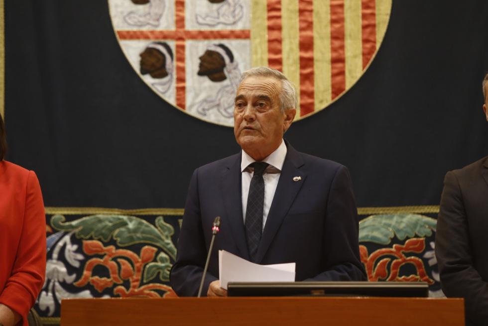 Imágenes de la sesión de constitución de las Cortes de Aragón