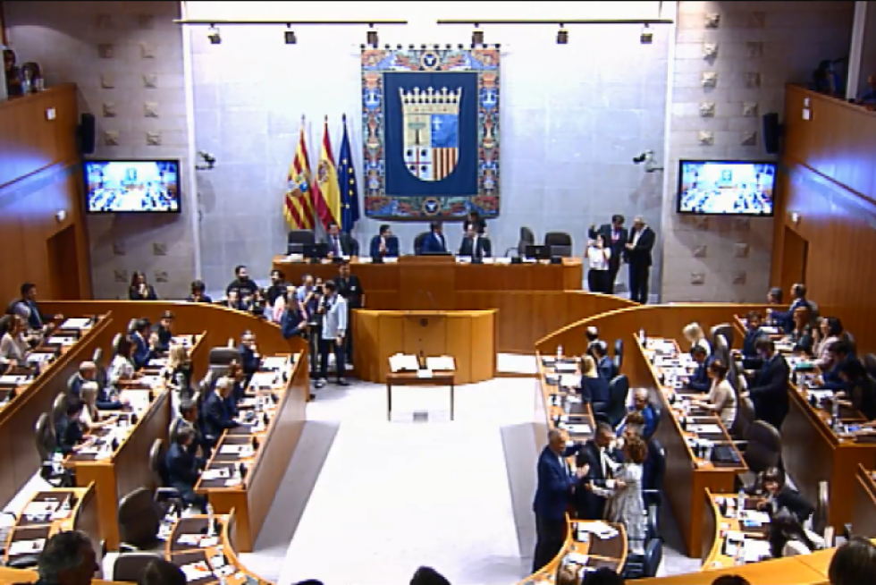 Sesión constitutiva de las Cortes de Aragón en la X legislatura