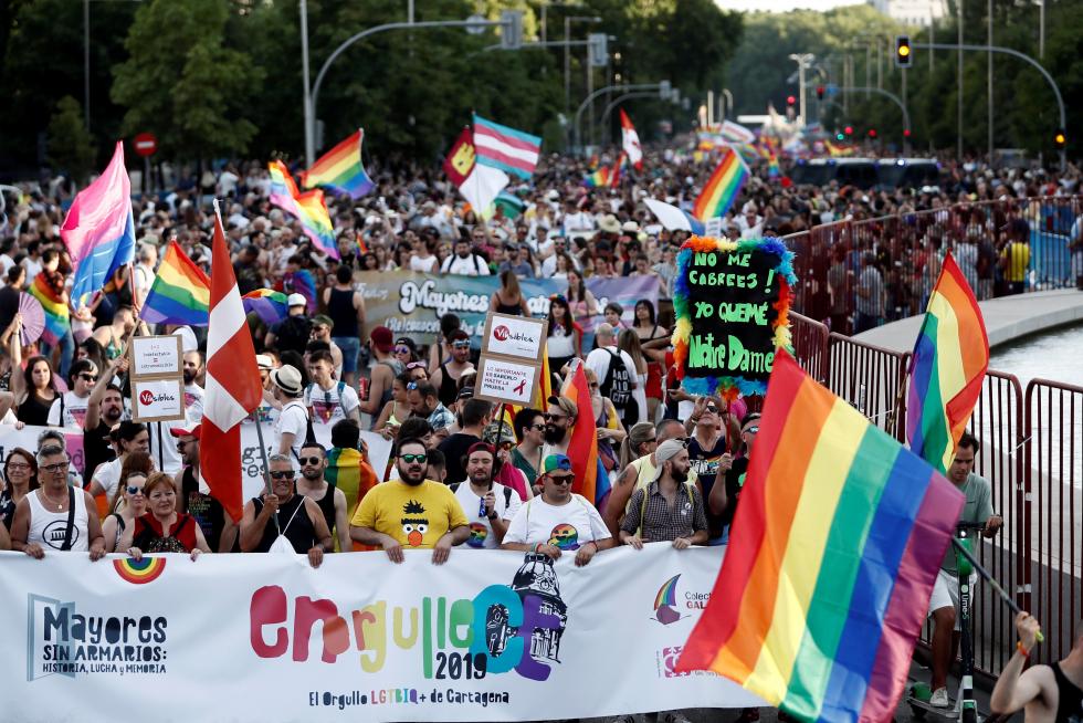 Manifestación del Orgullo 2019 en Madrid