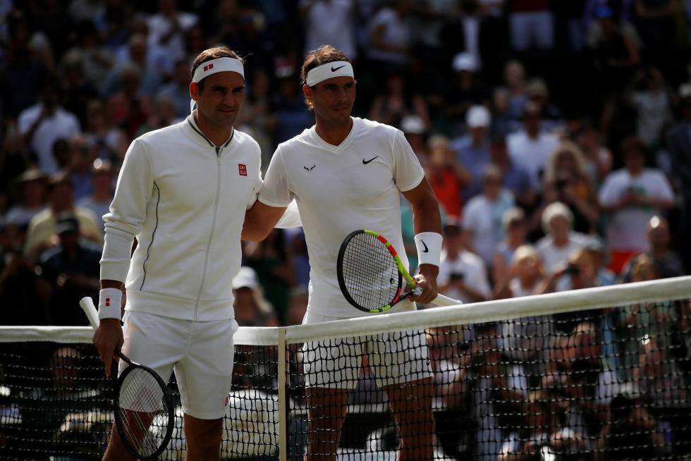 Semifinal de Wimbledon entre Nadal y Federer.