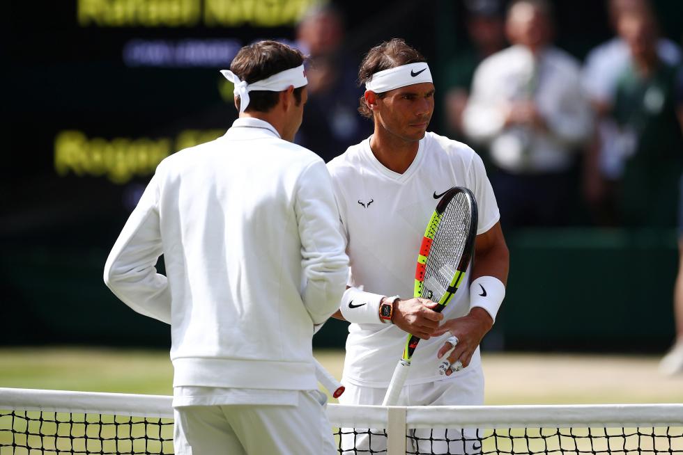Semifinal de Wimbledon entre Nadal y Federer.