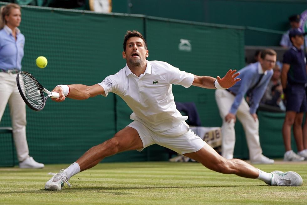 Final de Wimbledon entre Federer y Djokovic.