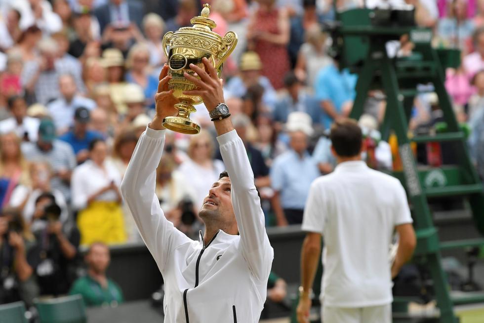 Final de Wimbledon entre Federer y Djokovic