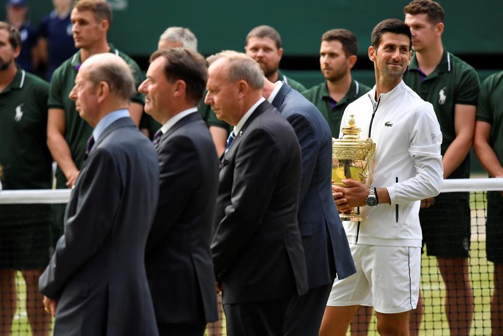 Final de Wimbledon entre Federer y Djokovic