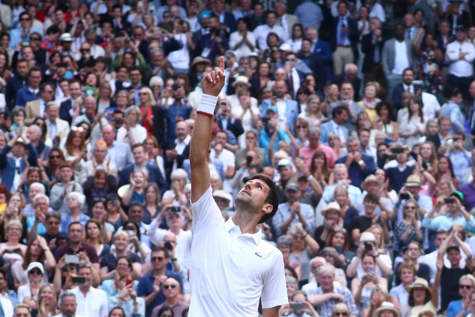 Final de Wimbledon entre Federer y Djokovic