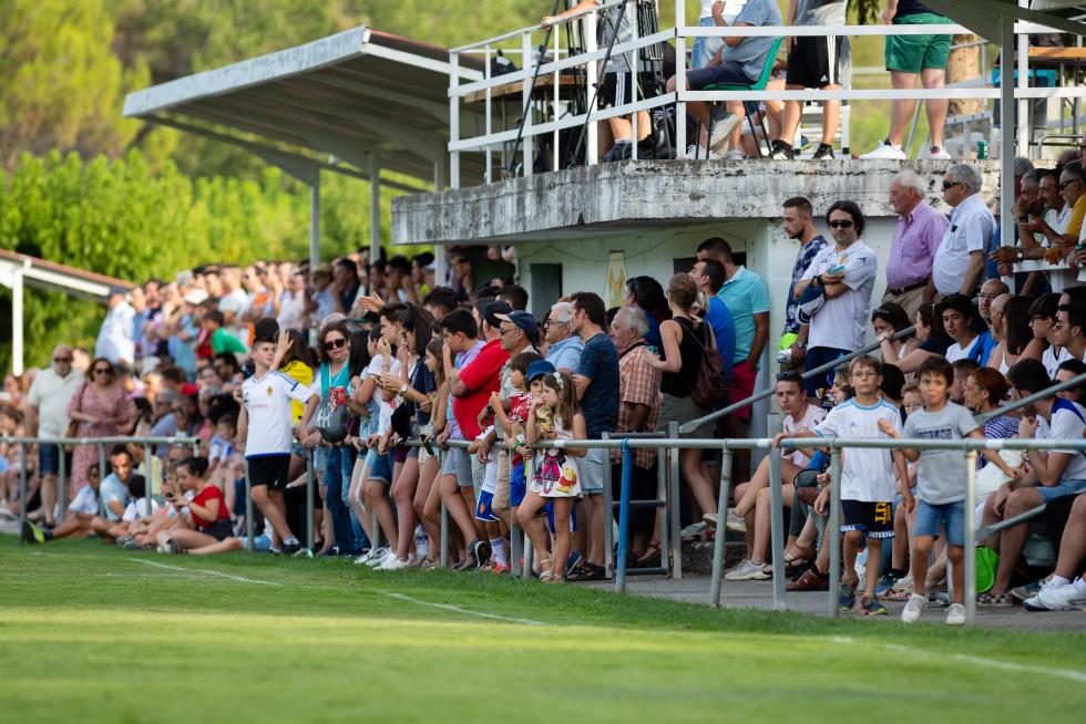 during the Spanish League football match between SD Huesca and SD Eibar at the El Alcoraz stadium in Huesca on April 23, 2019.