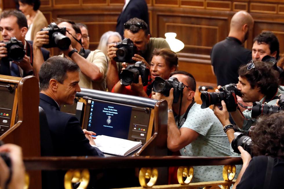 Debate de investidura del que podría salir el primer Gobierno de coalición de la democracia.