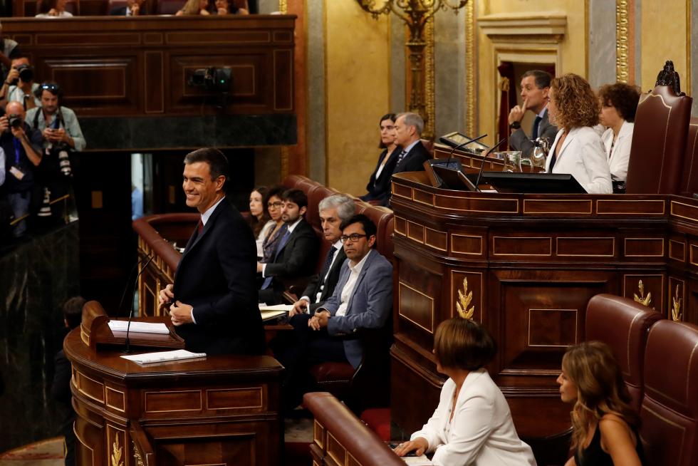 Debate de investidura del que podría salir el primer Gobierno de coalición de la democracia.