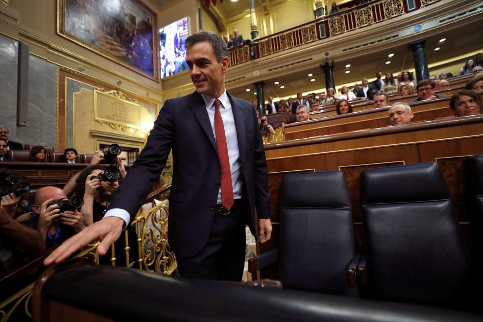 Debate de investidura del que podría salir el primer Gobierno de coalición de la democracia.