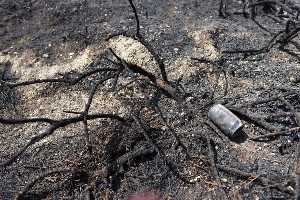 El incendio de la sierra de Alcubierre, entre Leciñena y Perdiguera, ha quemado 1.200 hectáreas