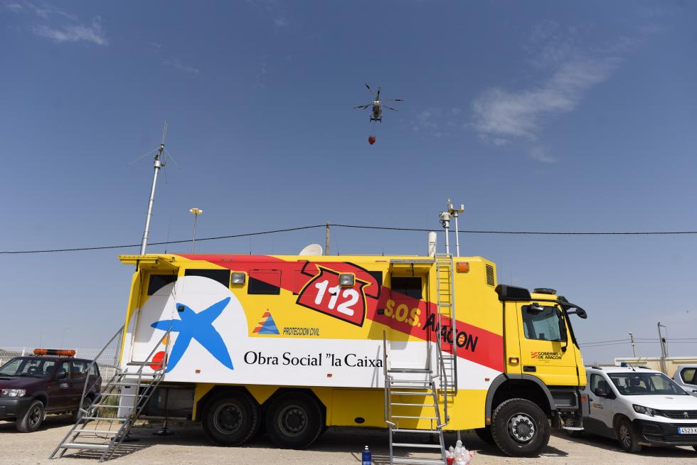 El incendio de la sierra de Alcubierre, entre Leciñena y Perdiguera, ha quemado 1.200 hectáreas