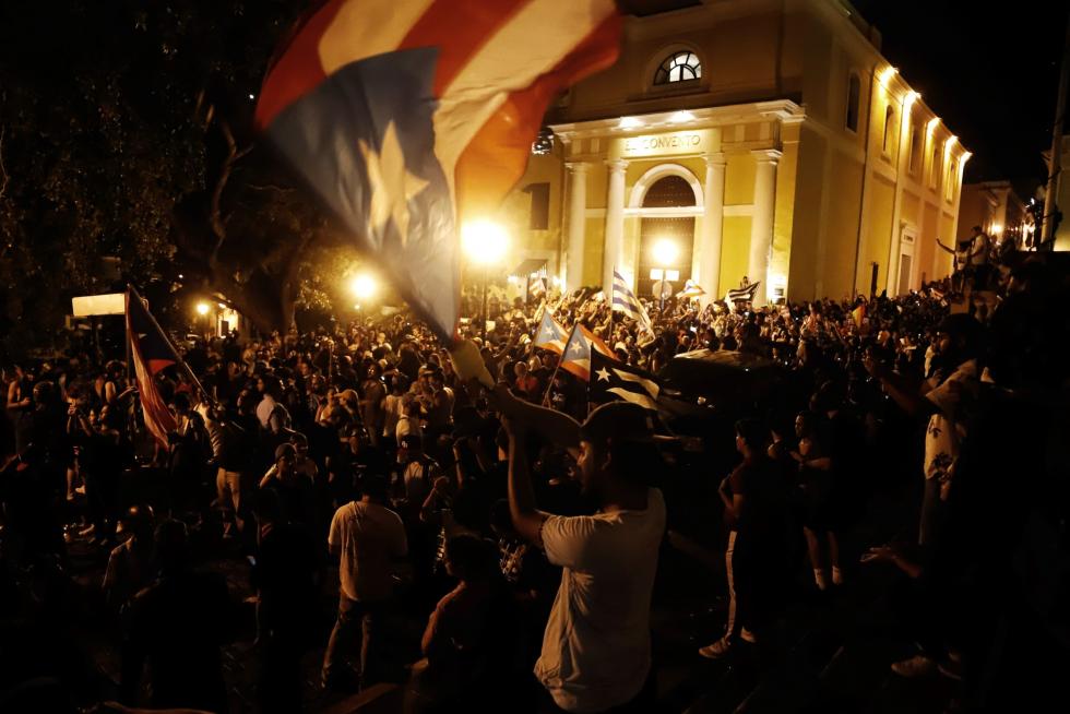 Puerto Rico vive un momento histórico con la dimisión de su gobernador por la presión popular en las calles
