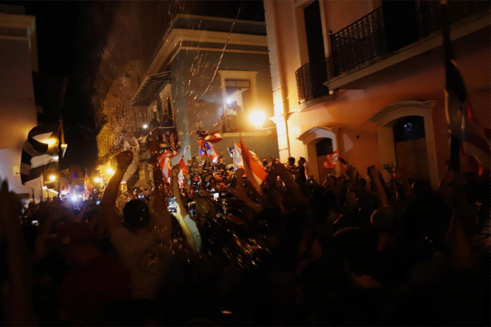 Puerto Rico vive un momento histórico con la dimisión de su gobernador por la presión popular en las calles