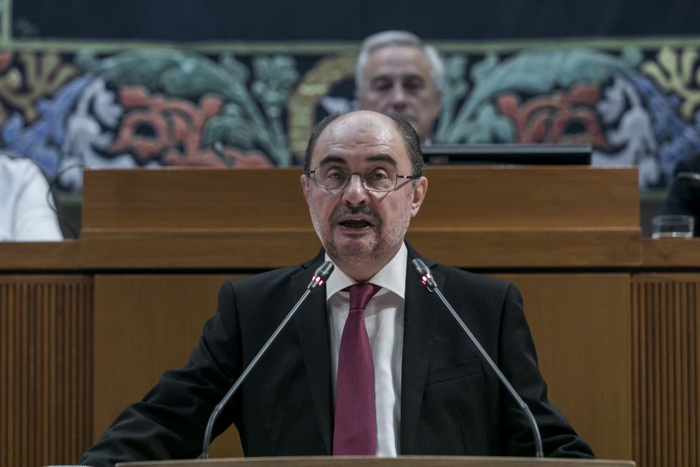 Sesión de investidura de Javier Lambán