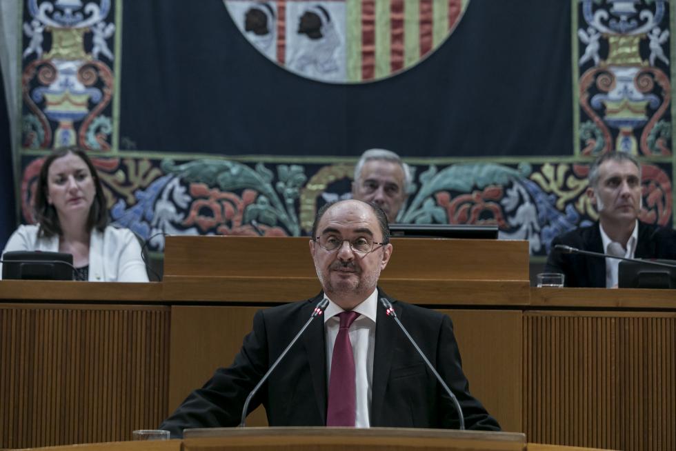 Sesión de investidura de Javier Lambán