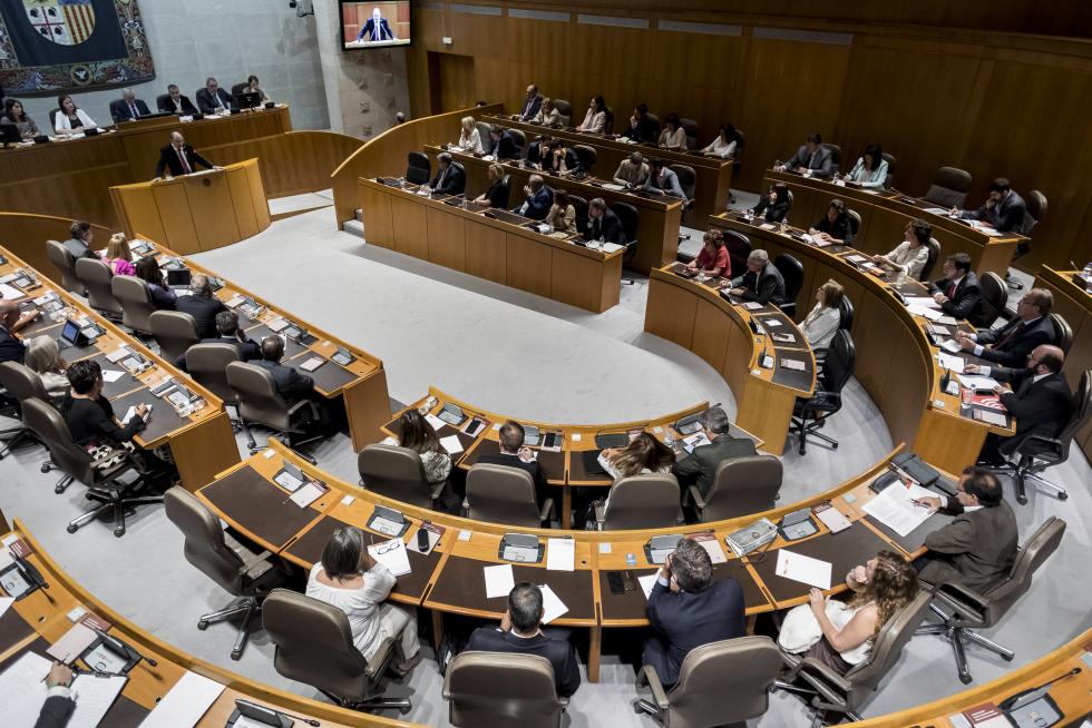 Sesión de investidura de Javier Lambán
