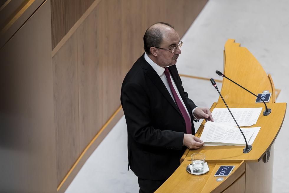 Sesión de investidura de Javier Lambán