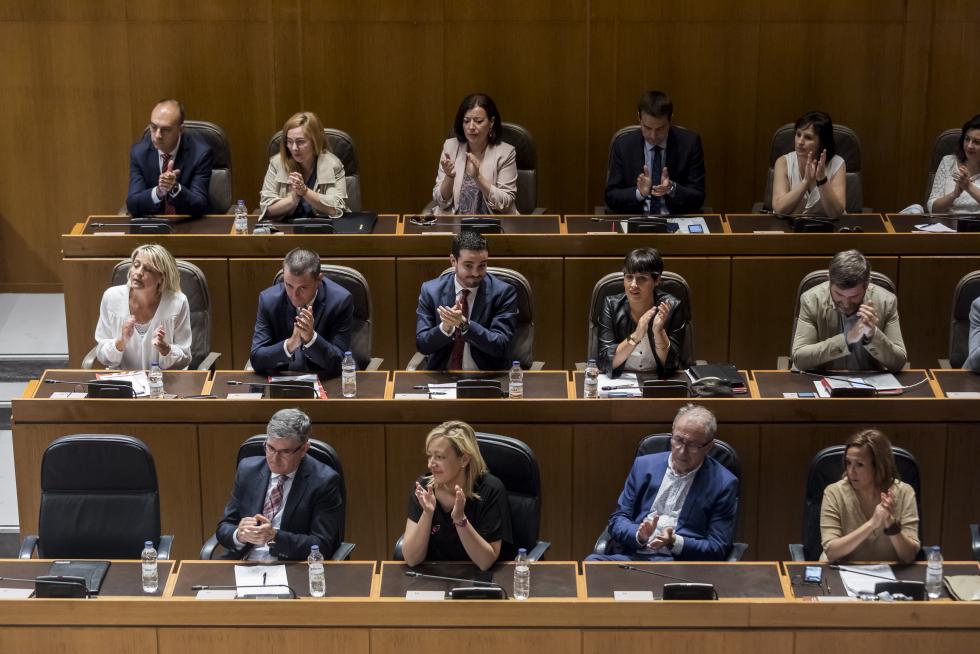Sesión de investidura de Javier Lambán