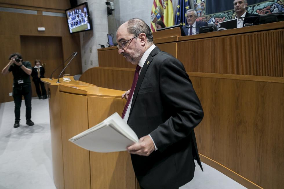 Sesión de investidura de Javier Lambán