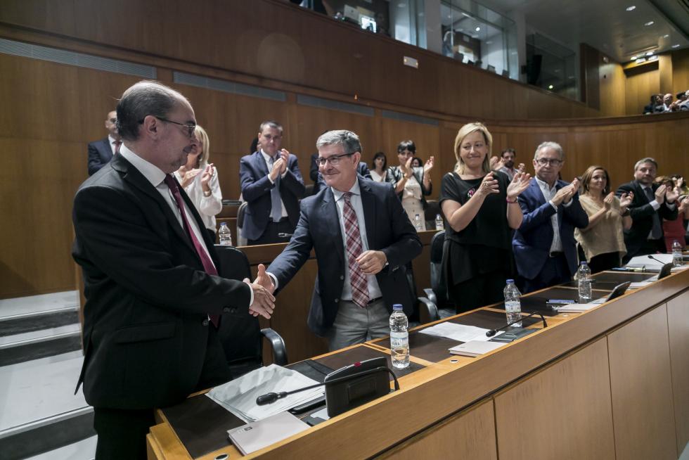 Sesión de investidura de Javier Lambán