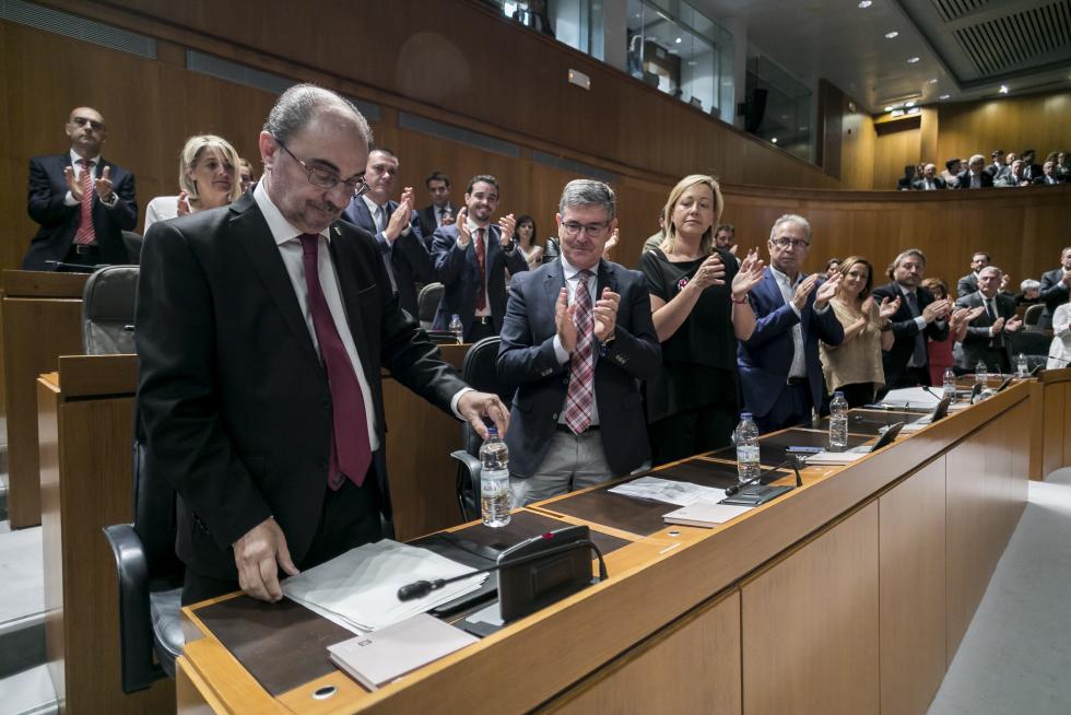 Sesión de investidura de Javier Lambán