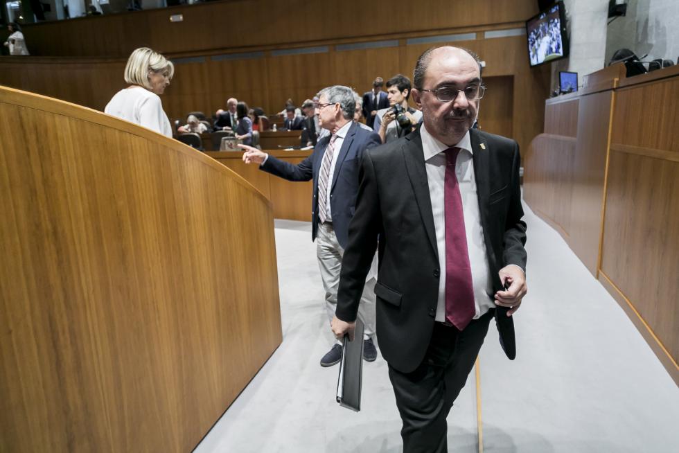 Sesión de investidura de Javier Lambán