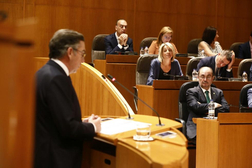 Segunda sesión del debate de investidura de Javier Lambán