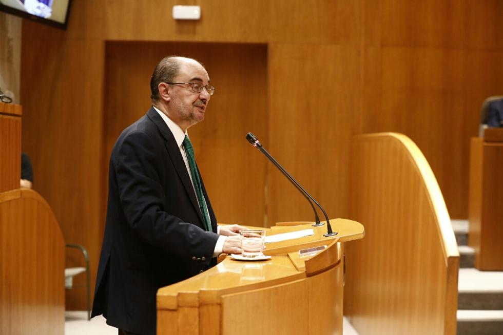 Segunda sesión de investidura de Javier Lambán.