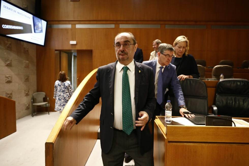 Segunda sesión de investidura de Lambán