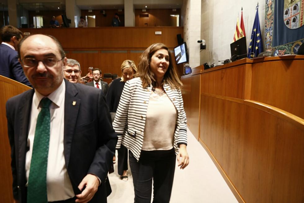 Segunda sesión de investidura de Lambán