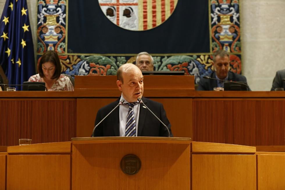 Segunda sesión de investidura de Lambán.