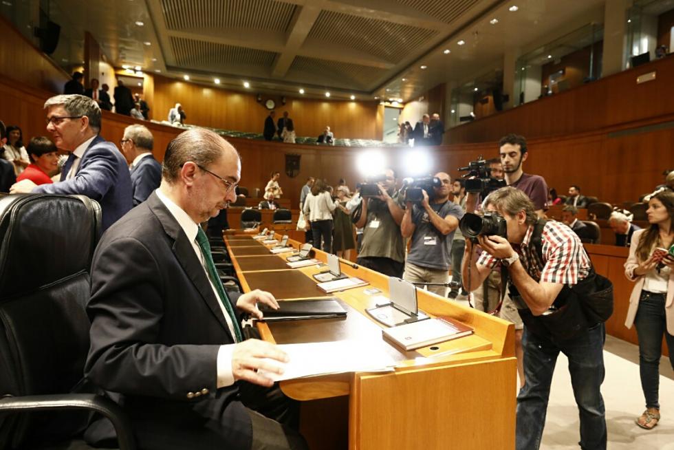 Segunda sesión del debate de investidura de Javier Lambán