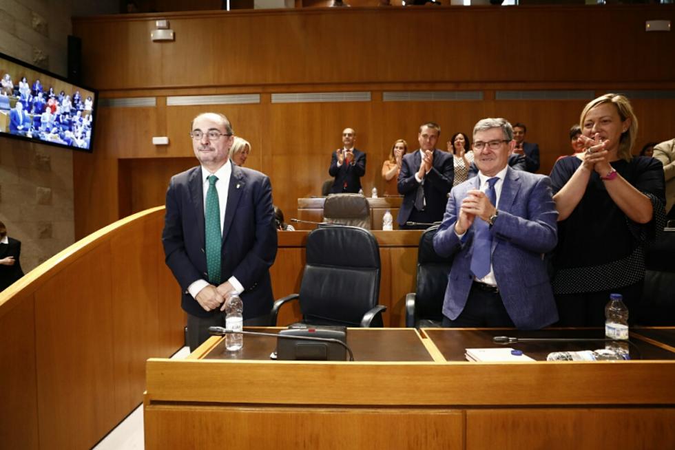 Segunda sesión del debate de investidura: Lambán, reelegido presidente de Aragón.