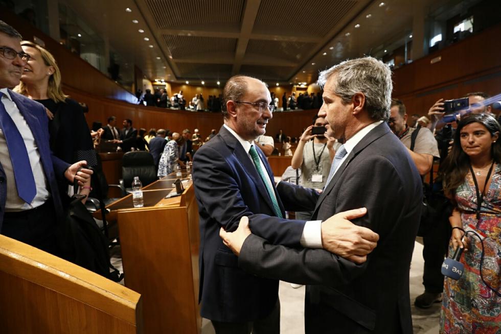 Segunda sesión del debate de investidura: Lambán, reelegido presidente de Aragón.