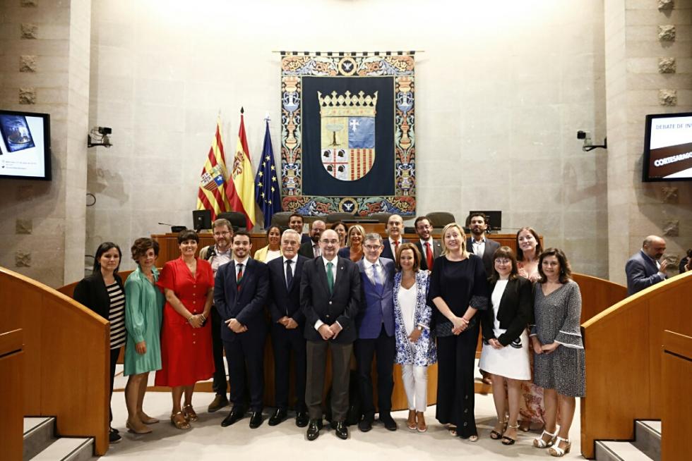 Segunda sesión del debate de investidura: Lambán, reelegido presidente de Aragón.