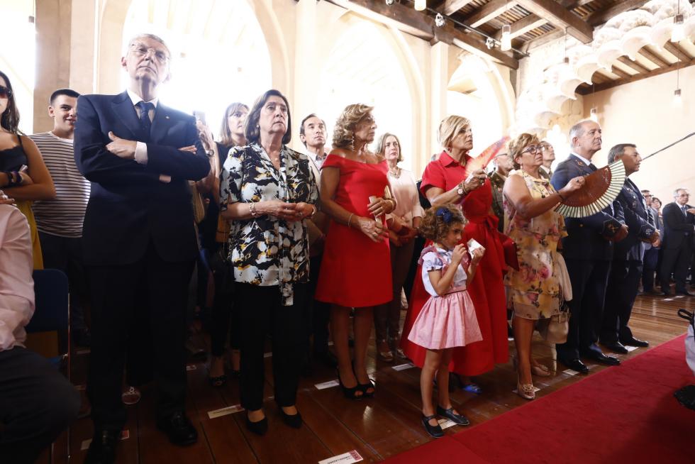 Acto de investidura del socialista Javier Lambán como presidente de Aragón