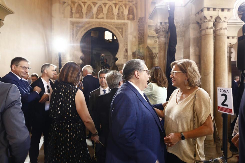 Toma de posesión de Javie Lambán como presidente de Aragón en el palacio de la Aljafería