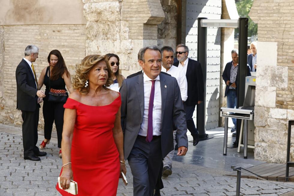 Toma de posesión de Javie Lambán como presidente de Aragón en el palacio de la Aljafería