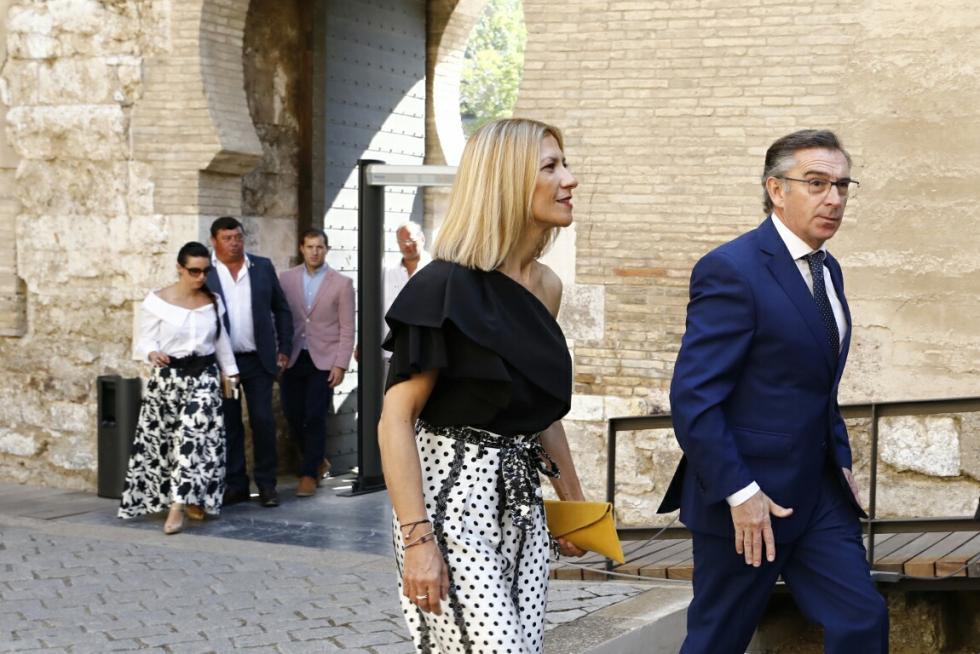 Toma de posesión de Javie Lambán como presidente de Aragón en el palacio de la Aljafería