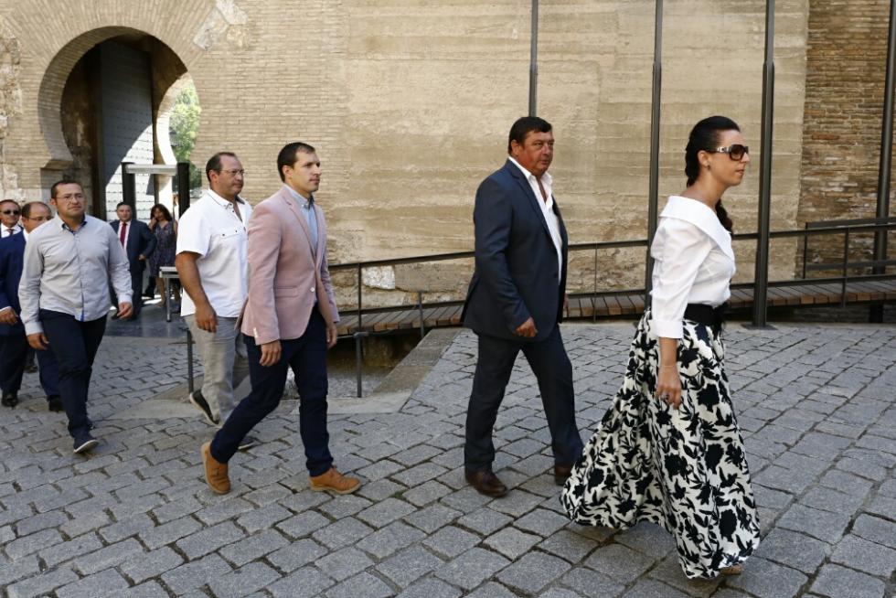 Toma de posesión de Javie Lambán como presidente de Aragón en el palacio de la Aljafería