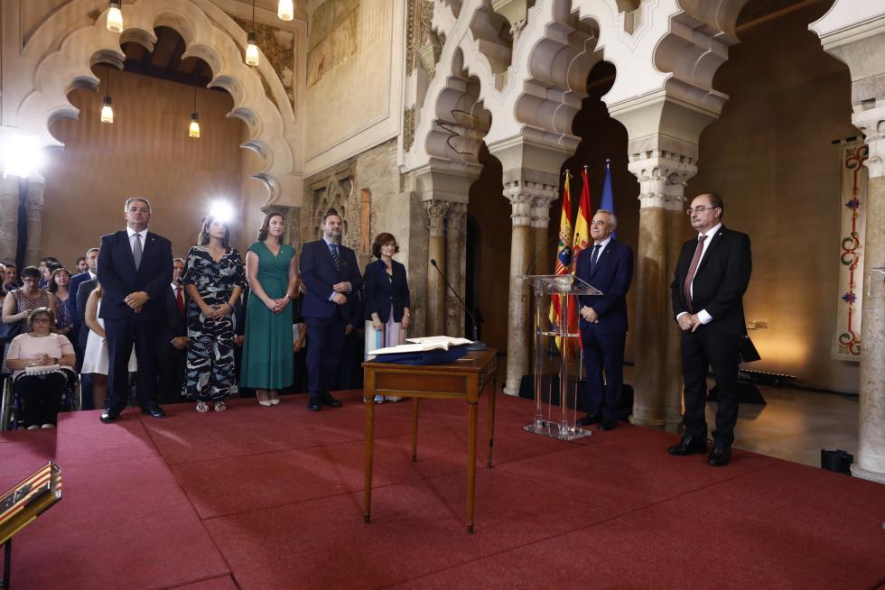 Toma de posesión de Javier Lambán como presidente de Aragón