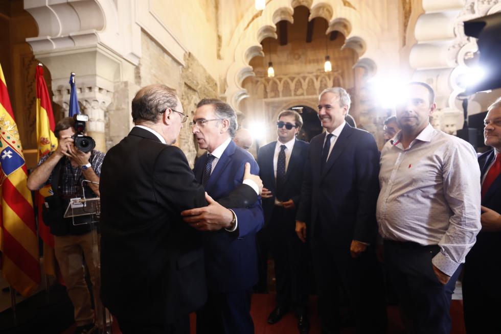 Toma de posesión de Javier Lambán como presidente de Aragón