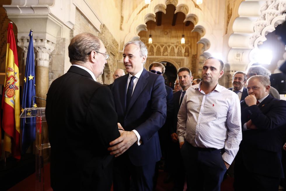 Toma de posesión de Javier Lambán como presidente de Aragón