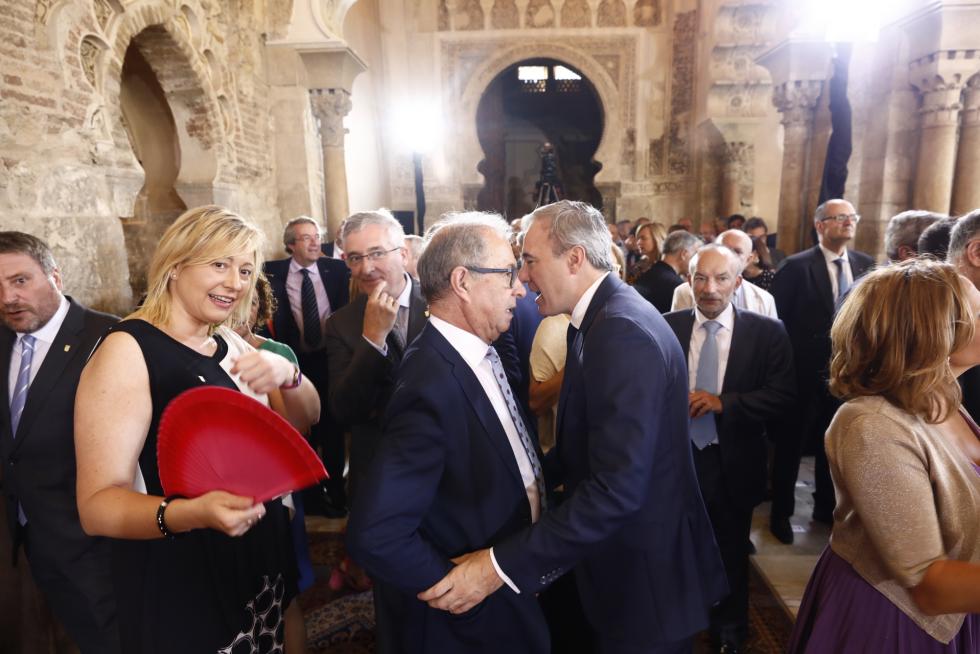 Toma de posesión de Javier Lambán como presidente de Aragón en el palacio de la Aljafería.