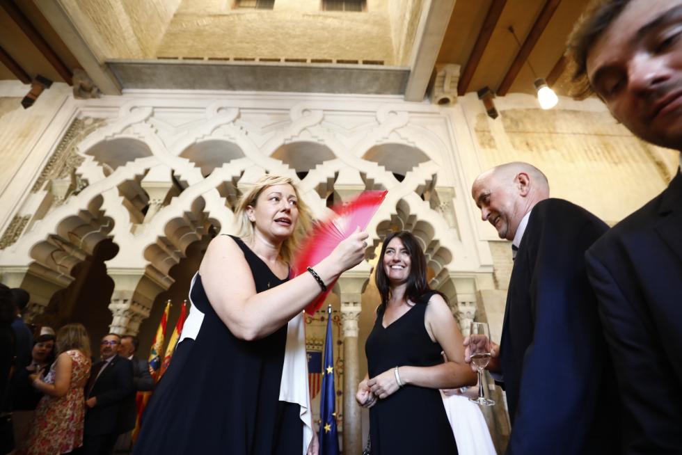 Toma de posesión de Javier Lambán como presidente de Aragón en el palacio de la Aljafería.
