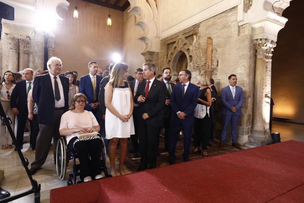 Toma de posesión de Javier Lambán como presidente de Aragón en el palacio de la Aljafería.