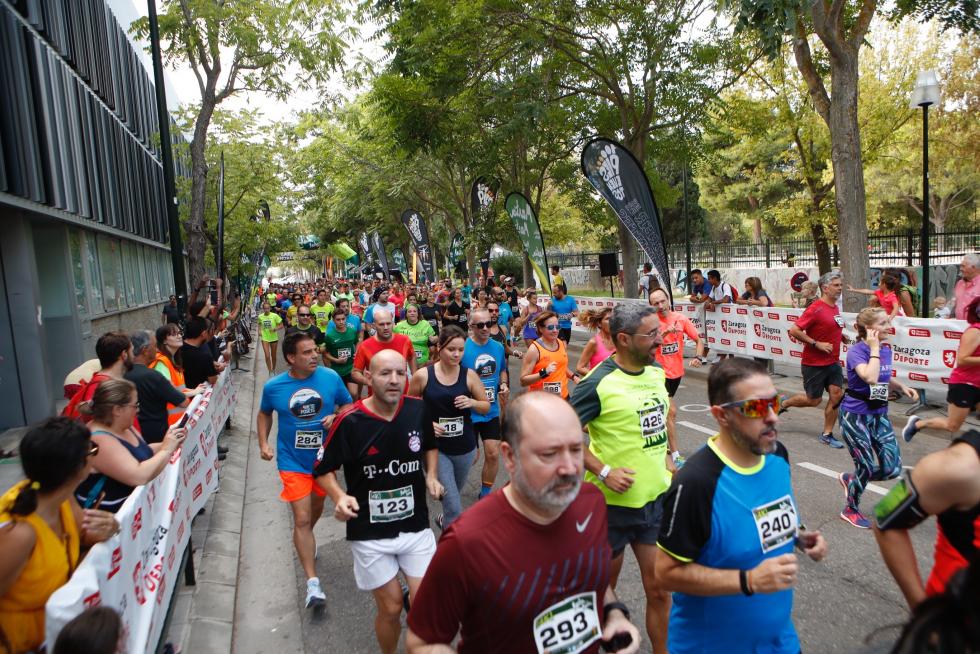 Unas 400 personas han participado en la 4K que se ha celebrado este domingo por la mañana en Zaragoza.