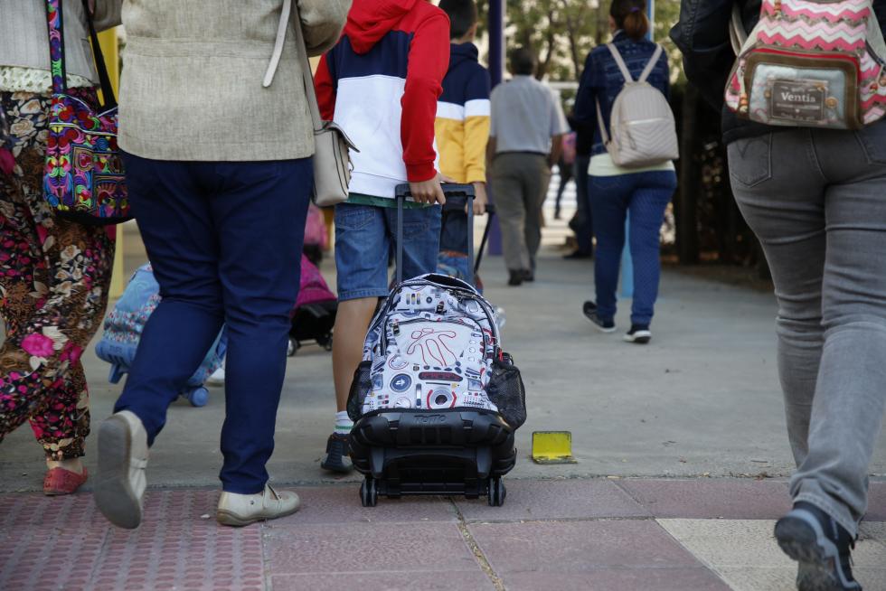 Vuelta al cole en Parque Goya.